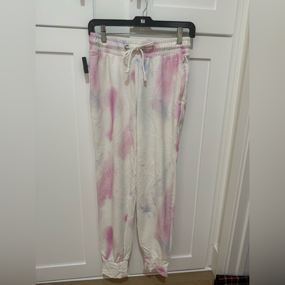 PAIGE Tie-Dye Joggers - Pink and Purple